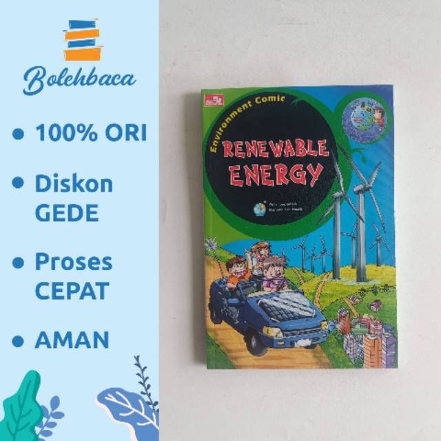 Komik Sains Lingkungan - Environment Comic Renewable Energy - Elex Media (BUKU EDUKASI ANAK)