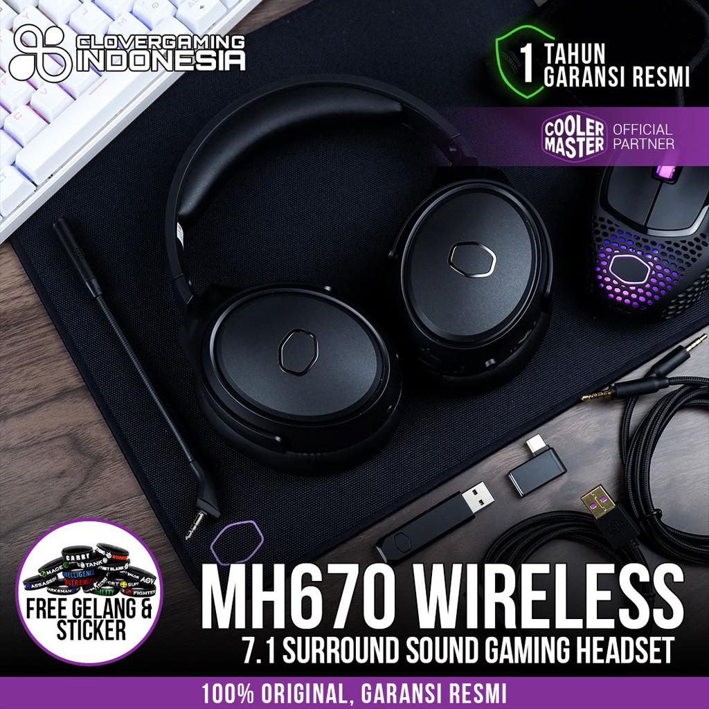 Cooler Master MH670 Wireless 7.1 Surround Sound - MH 670 MH-670 Gaming Headset