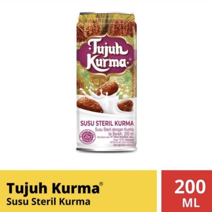 

(BISA COD) Tujuh Kurma Susu Steril Kurma 1 Dus isi 12 x 200ml BERMUTU Kode 646