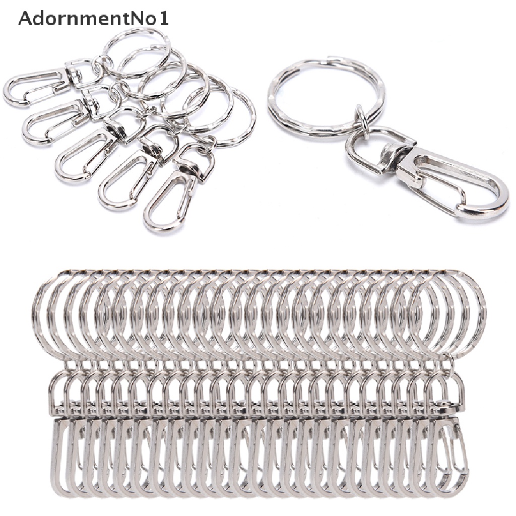 (AdornmentNo1) 10pcs / Set Gantungan Kunci Lobster 25mm Untuk Aksesoris DIY