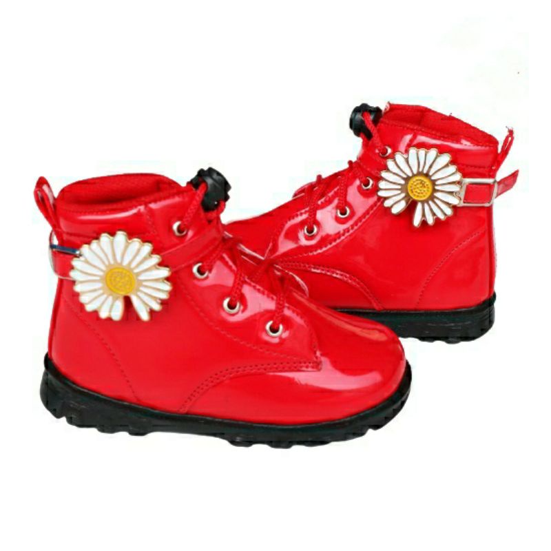 Sepatu Boots Anak Perempuan Fashion Korea terkini/Sepatu Boots OOTD Trendy  anak perempuan/Sepatu bo