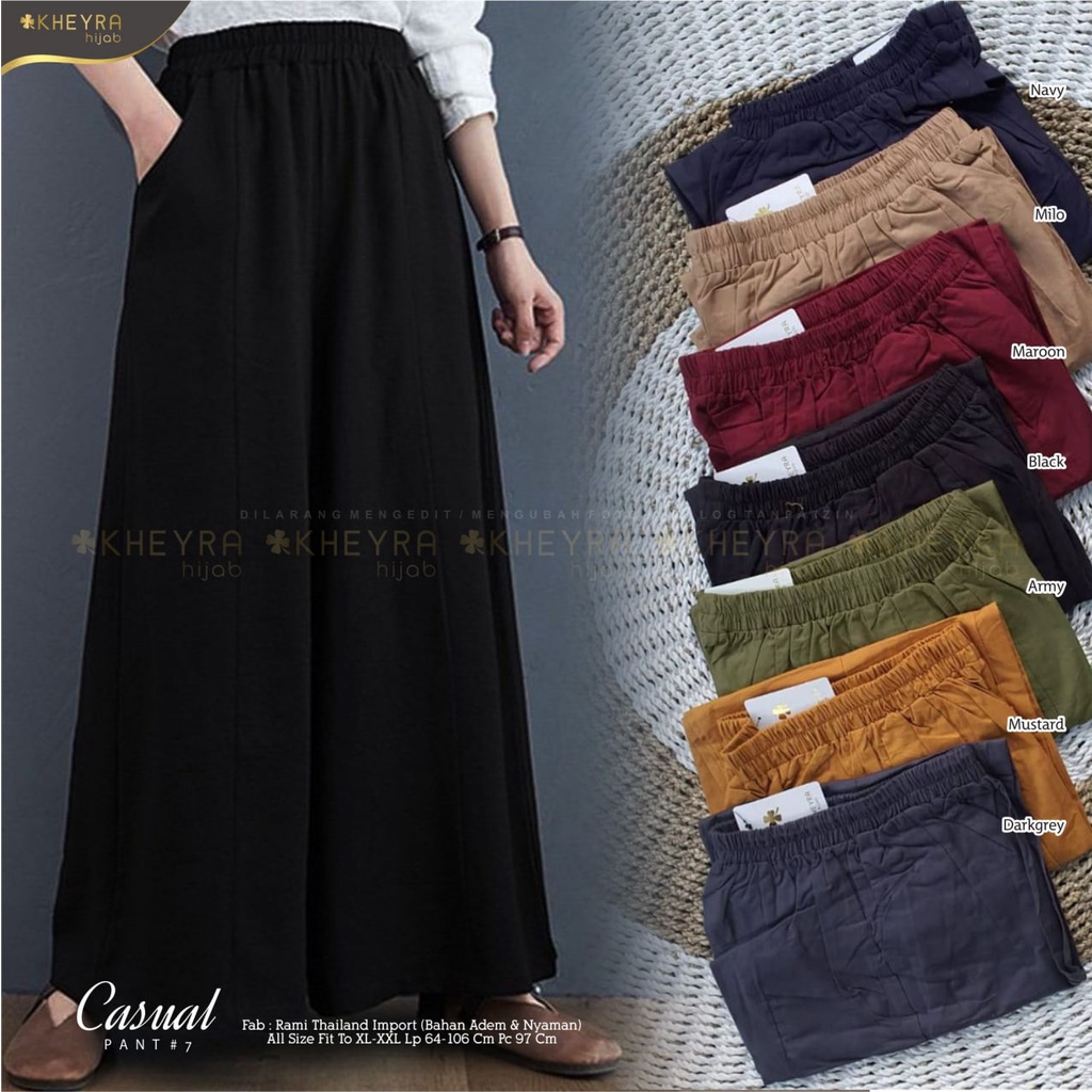 CELANA WANITA CASUAL PAANT#7 by KHEYRA