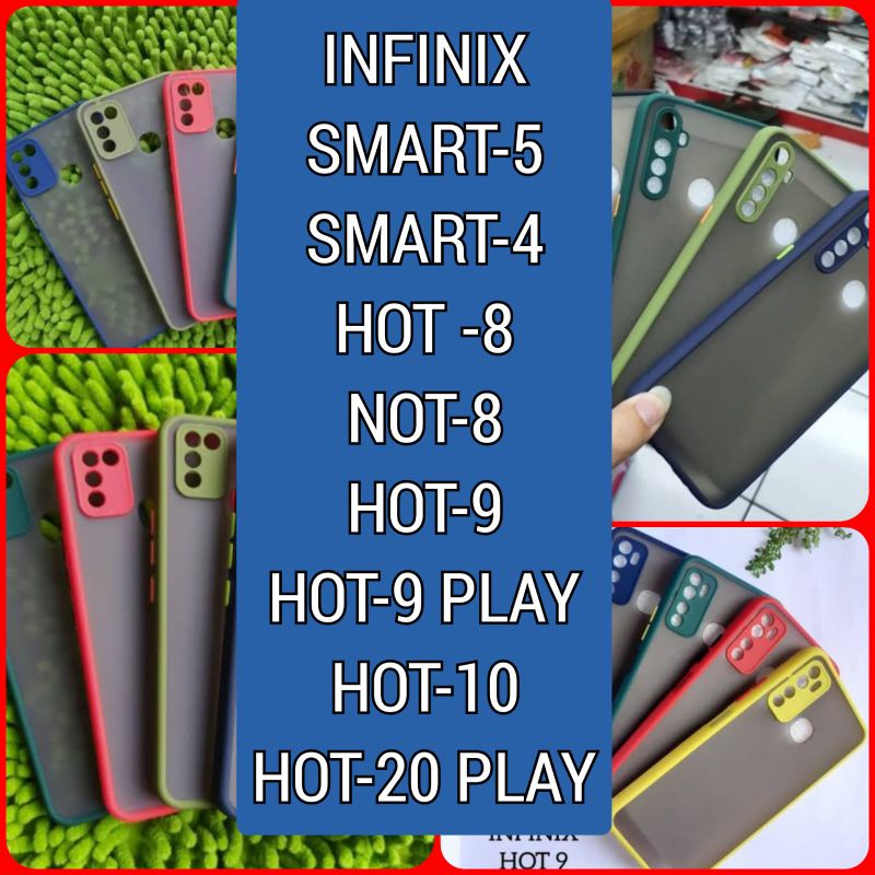 slikon / case ORI ADA PELINDUN CAMERA tipe INFINIX SMART-5/SMART-4/HOT-8/NOT-8/HOT 9/HOT 9 PLAY/HOT-10/HOT 20 PLAY