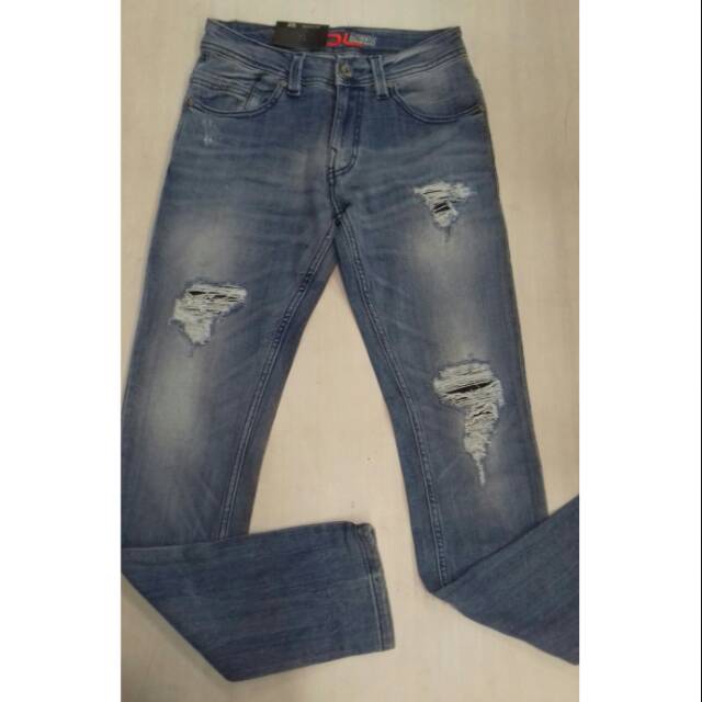 celana jeans pensil sobek2 CDL by cardinal  pria size 27-32