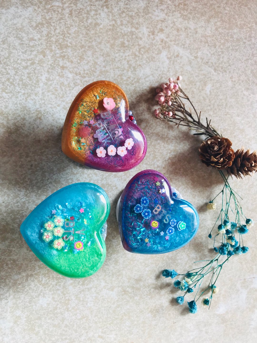 J Cetakan Silikon Resin Bentuk Bunga Mawar 7 Ukuran Untuk Membuat Perhiasan