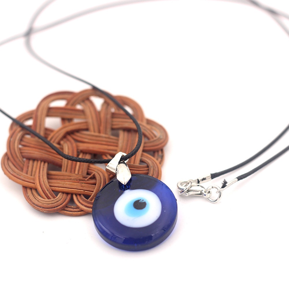 【COD Tangding】Turkish Blue Evil Eyes Charm Pendant Necklace Creative Fashion Jewelry