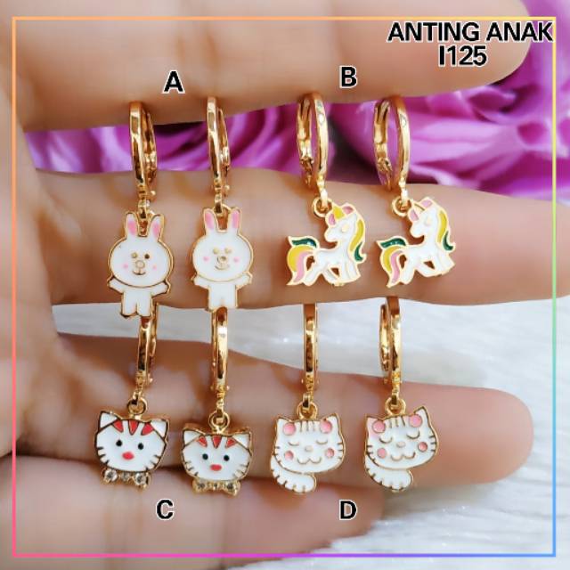 Anting xuping anting anak karakter lapis emas gold I125