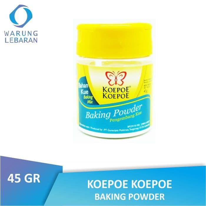 

BTL Koepoe Koepoe Baking Powder 45 GR | Pengembang Kue Kupu Kupu BERKUALITAS