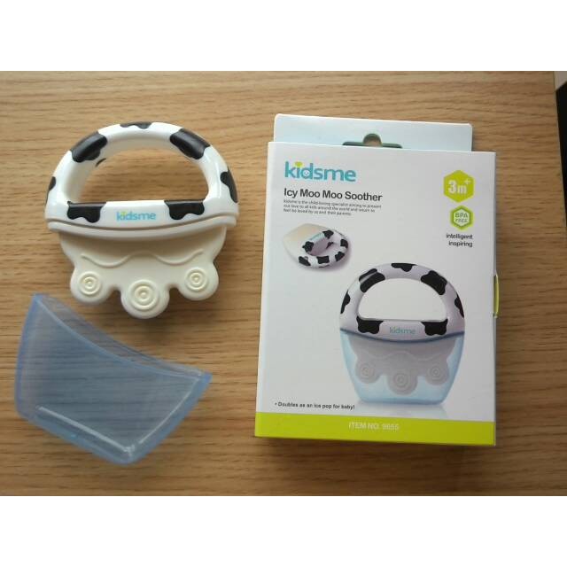 KIDSME Icy Moo Moo Teether - Soother - Gigitan Bayi - Baby Ice Pop Maker