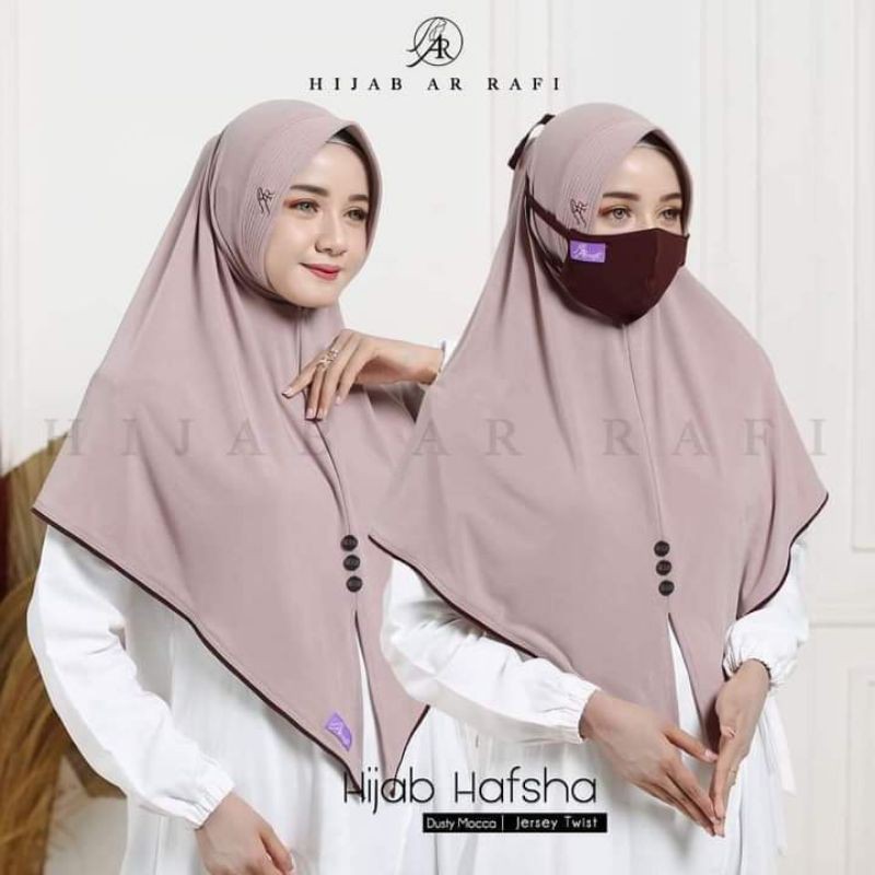 arrafi hijab hafsha hijab free masker Ar 479 gratis masker hijab branded arrafi free masker