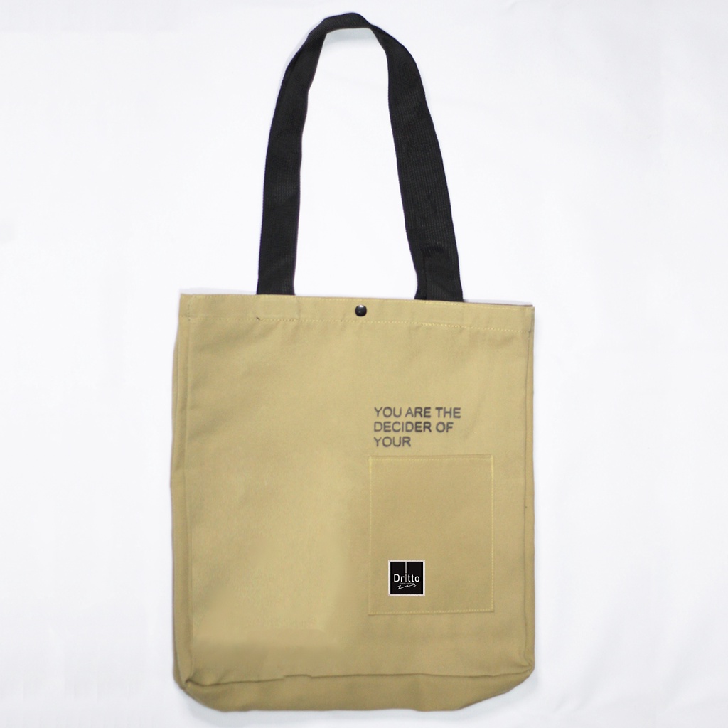 Tote Bag Kuliah Simple - Totebag Kanvas - Dritto