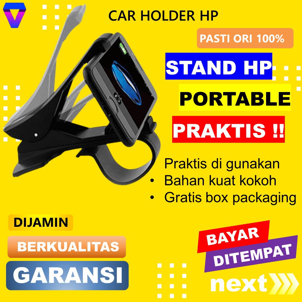 STAND HOLDER HP HANDPHONE CAR PHONE HOLDER MOBIL SMARTPHONE HOLDER U DUDUKAN HP DI MOBIL MURAH JS95