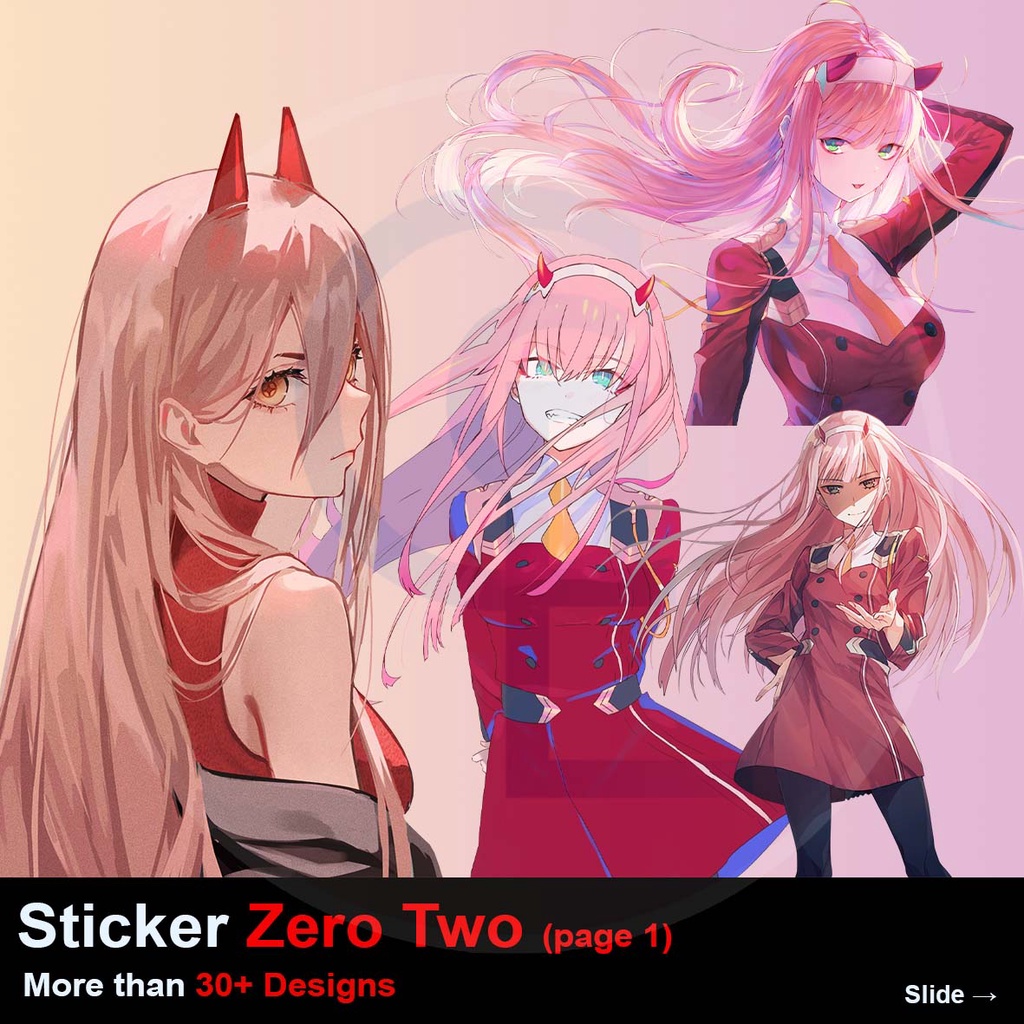 

Sticker Zero Two Tumblr Laptop Hp PREMIUM Anime Darling in the franxx kawaii