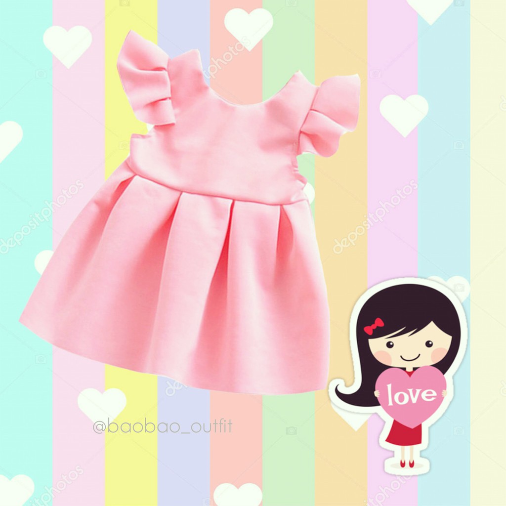 Dress Anak Perempuan Pink / Dress Princess Pink