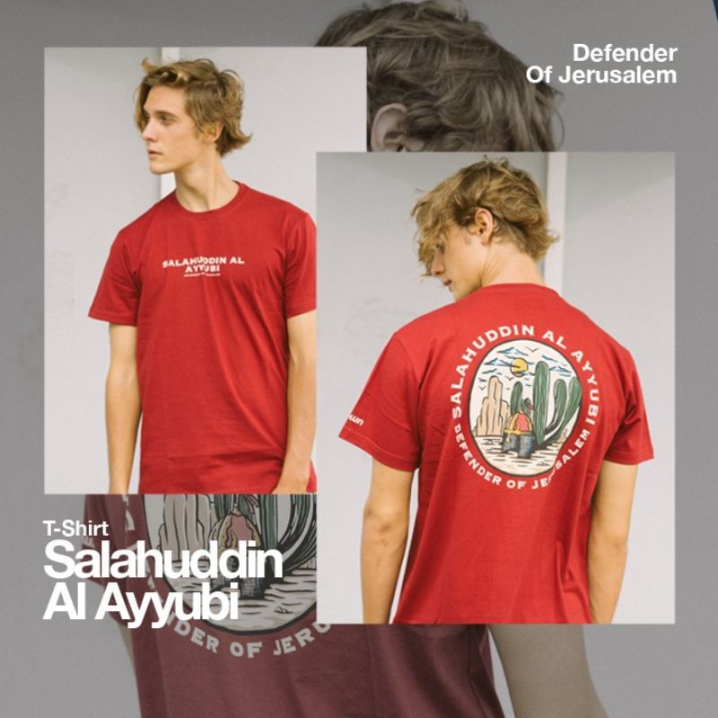 alknown Salahuddin Al Ayyubi (Red) - Tshirt / Kaos Dakwah-2