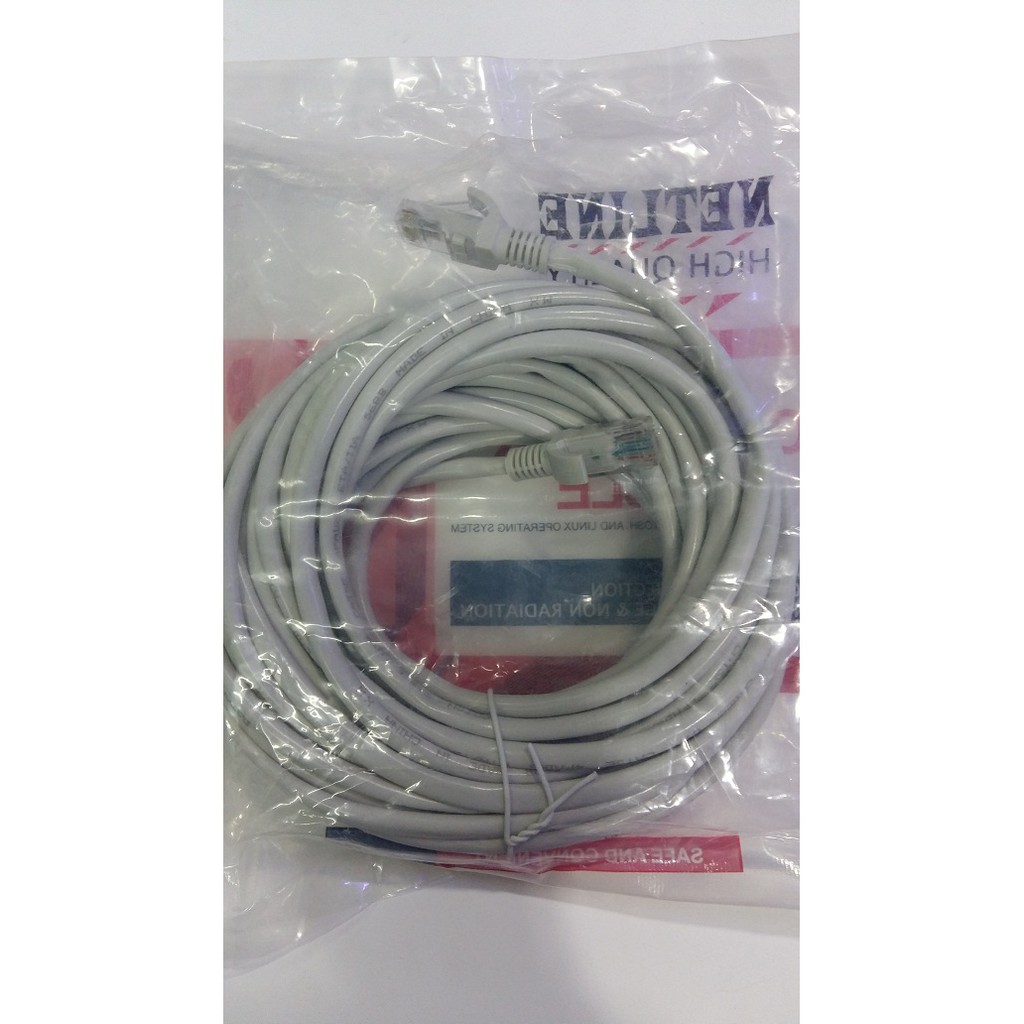 Kabel Lan 10M / 15M / 20M Cat 5e - Kabel UTP merk Netline 10 Meter / 15 Meter / 20 Meter