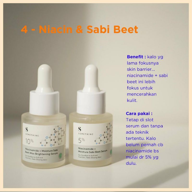 SOMETHINC SERUM NIACINAMIDE MOISTURE BEET SABI 5%10% |AHA BHA PHA PEELING | HYALURONIC B5 |BAKUCHIOL