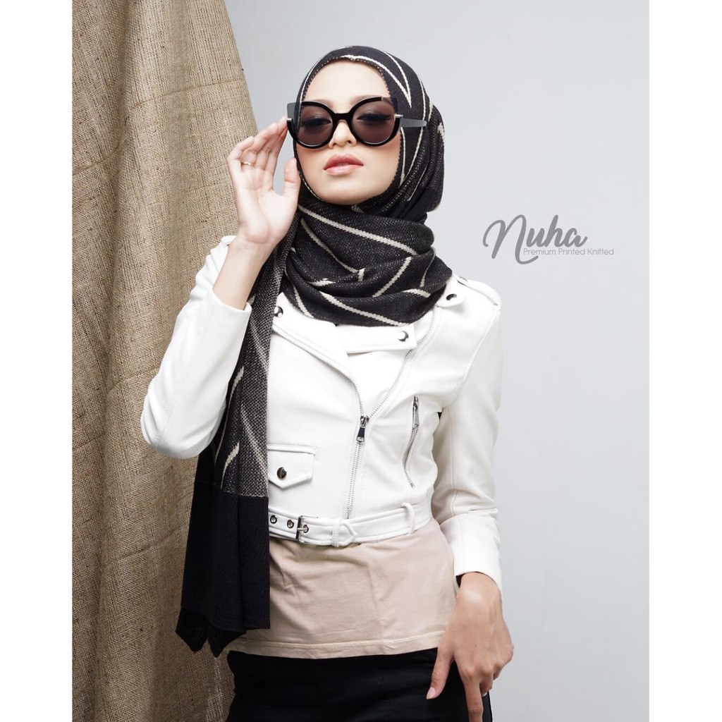 Hijab Rajut Instan Nuha Zigzag