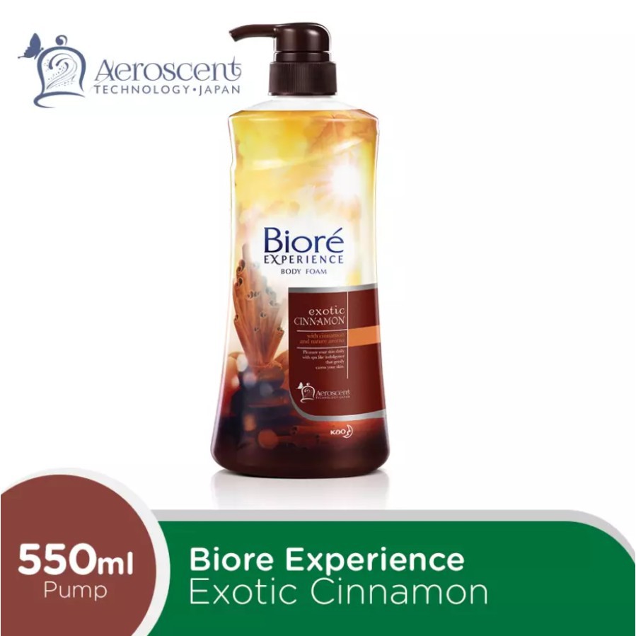 Biore Experience Body Foam Exotic Cinnamon 550 mL