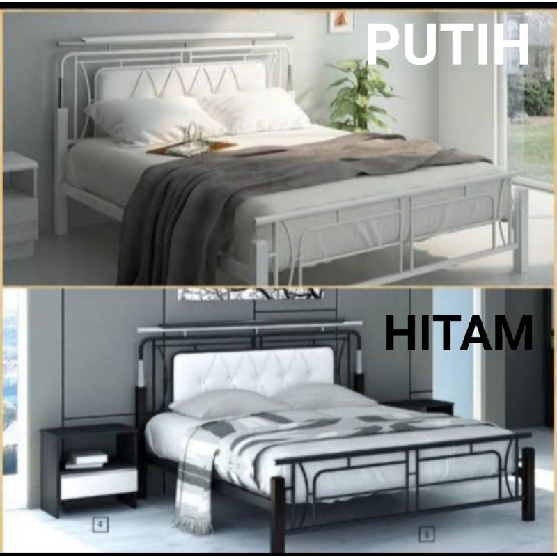Ranjang Besi Minimalis Heidi 160x200