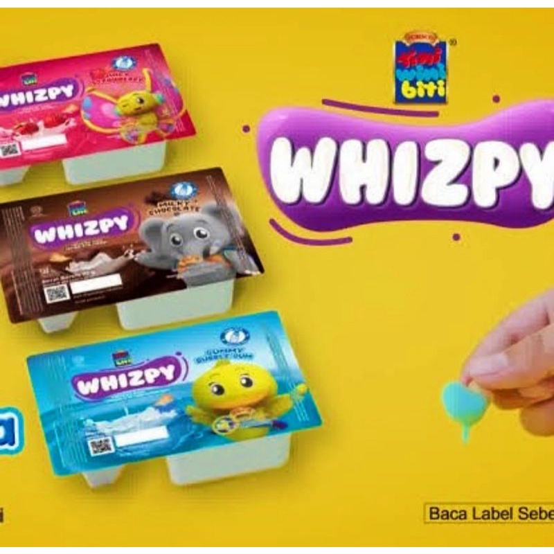 

Tini wini biti WHIZPY coklat /strawberry /buble gum 22 gram