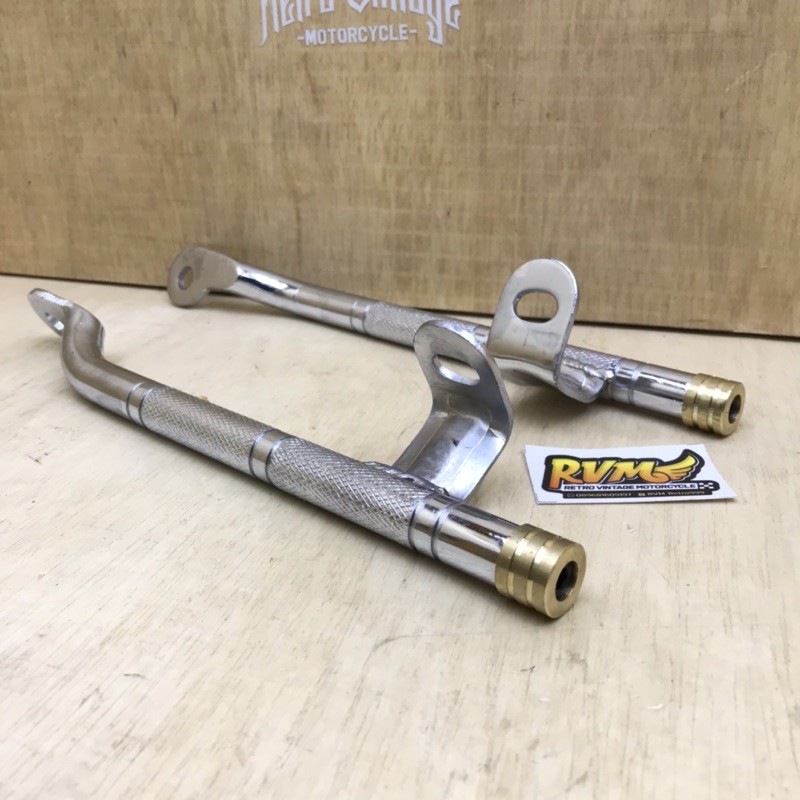 Begel panjang CB full besi motif bubut kartel crum