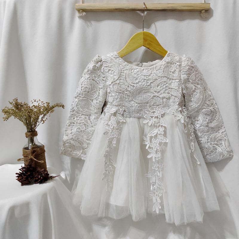 PL Gaun Dress Bridal Pesta Anak / Bayi Brukat Mewah Premium