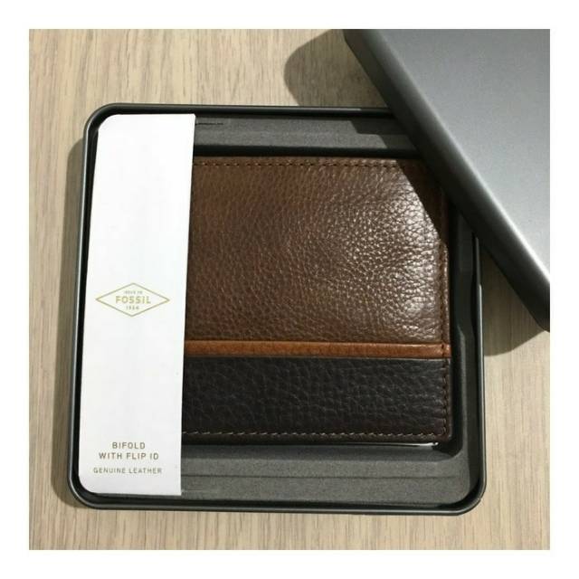 DOMPET PRIA FOSSIL ORIGINAL - FOSSIL IAN WALLET BROWN MULTI