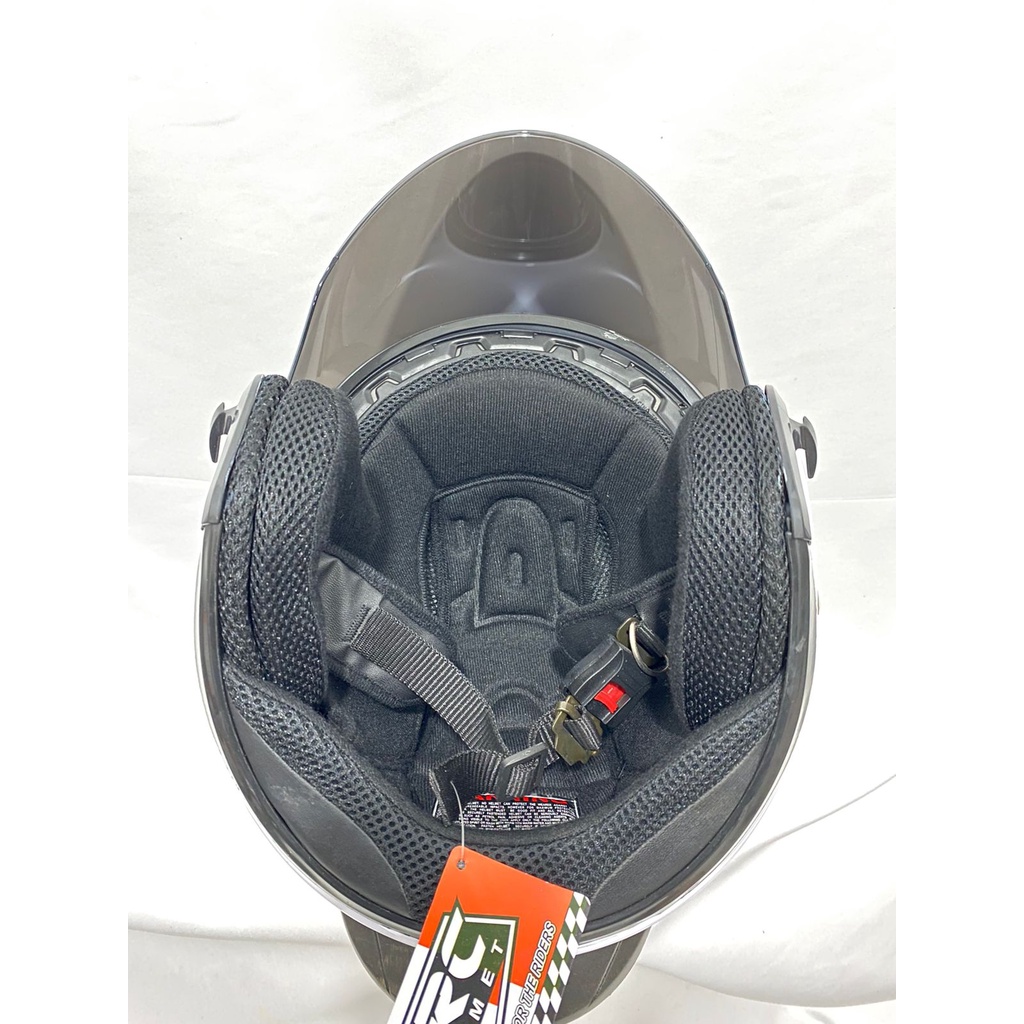 HELM VRC CENTRO SOLID/POLOS (paket ganteng spoiler)-2