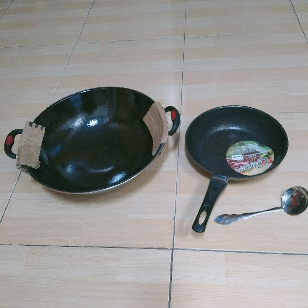 [termurah] Penggorengan/wajan Enamel Anti Gores Uk 34cm
