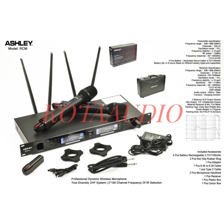 MIC WIRELESS ASHLEY RCM MIC ASHLEY RCM ORIGINAL ASHLEY RCM