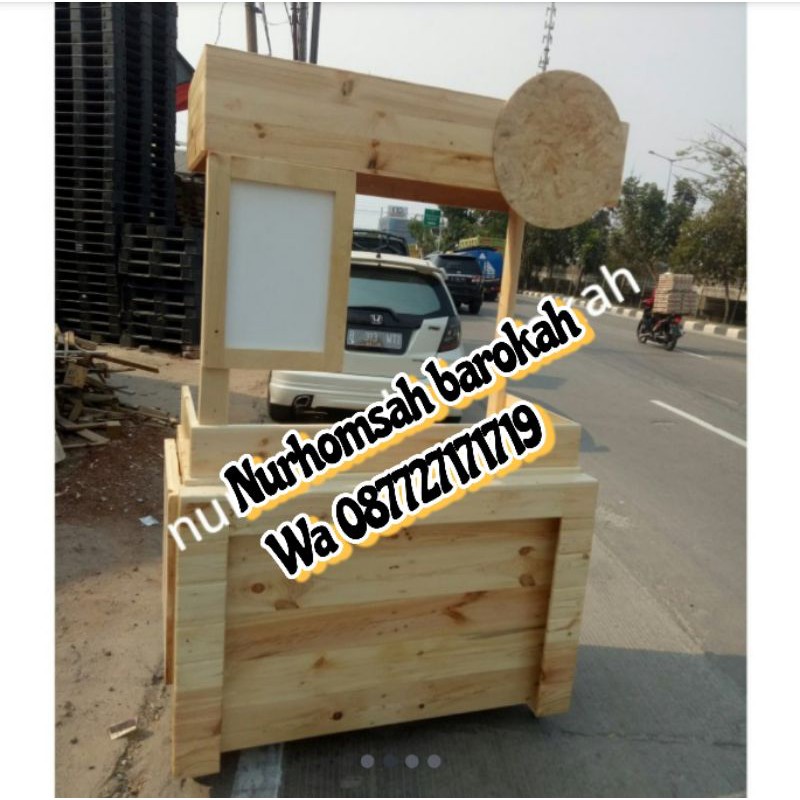 gerobak /gerobak jati belanda/booth jati belanda