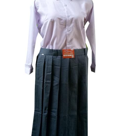 Top Produk.. Stelan Seragam SMA Perempuan Rok Rempel-Seragam SMA Putih Abu Abu Perempuan-Seragam Sek