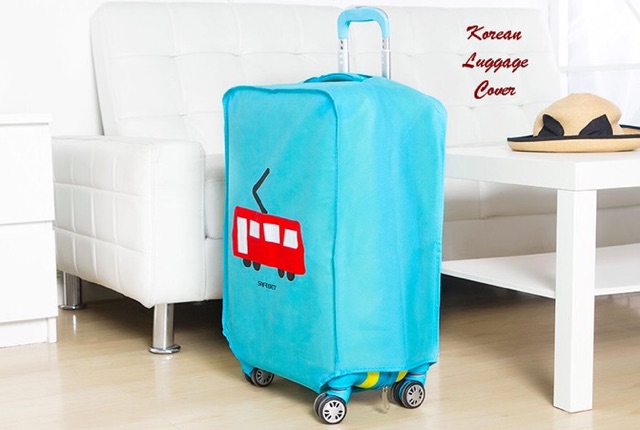 KOREAN LUGGAGE COVER SELIMUT PELINDUNG TAS KOPER