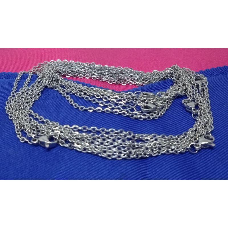 P12. kalung titanium model Rantai 45 cm