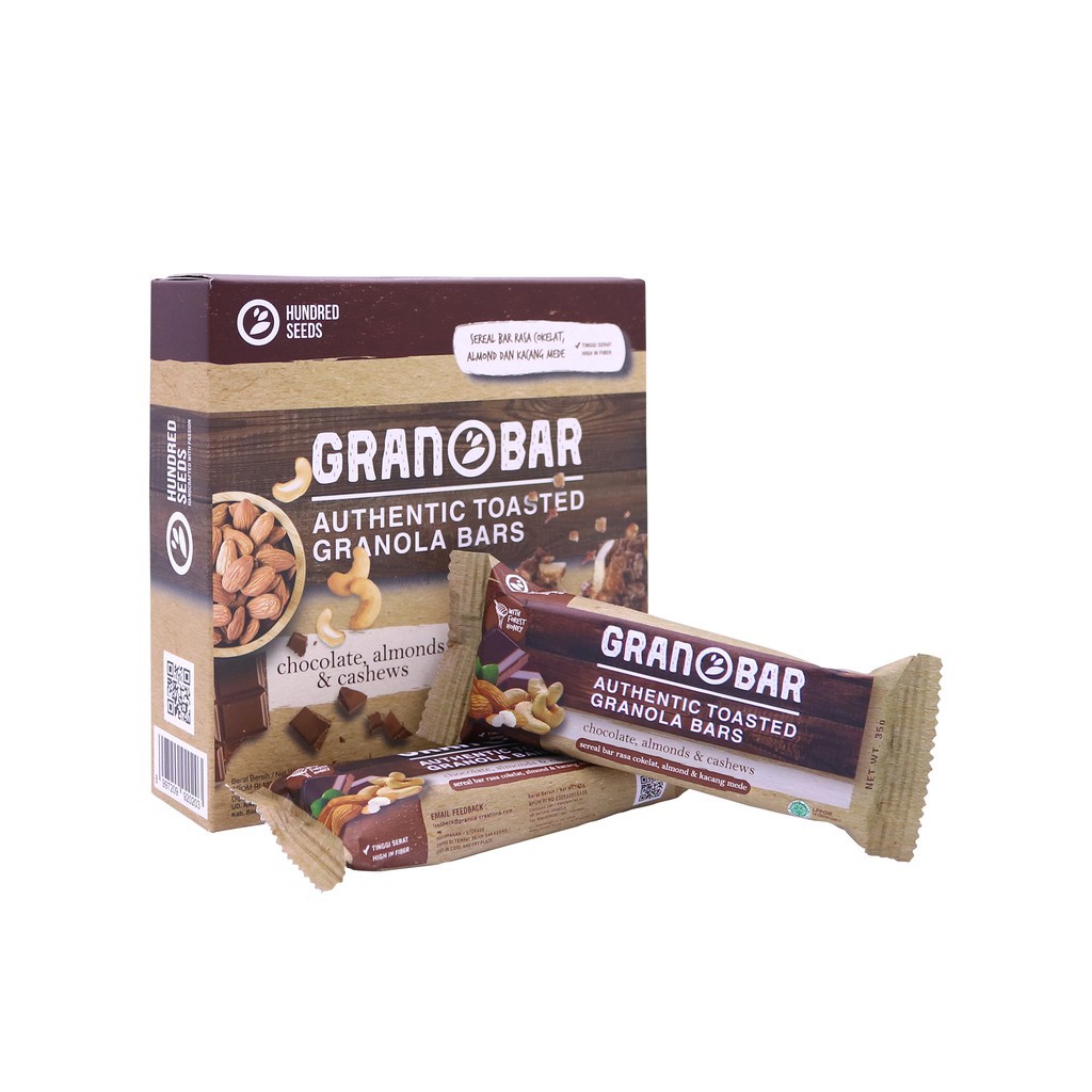 GRANOLA CREATION BAR - CHOCOLATE, ALMONDS, CHASEWS 1 BOX GR (5PCS)