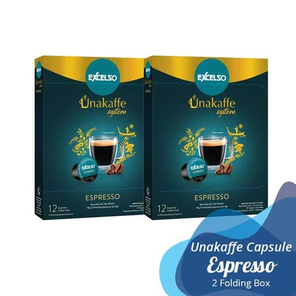 

r0eree Unakaffe Capsule Espresso - Pack Of 2 Folding Box Ds20X11