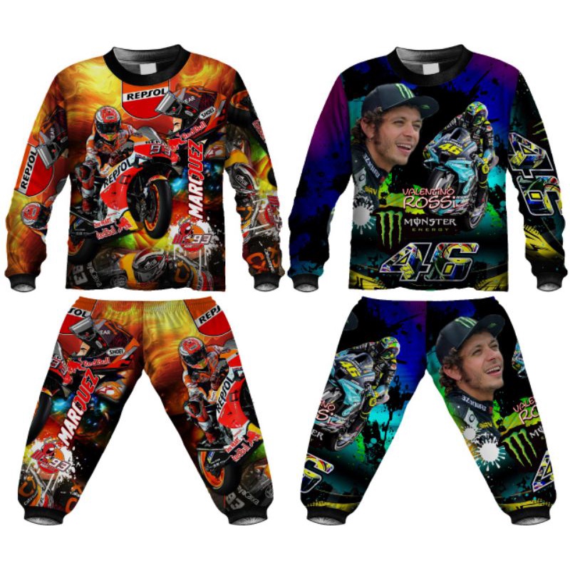 Setelan baju team yamaha baju motor yamaha baju balap yamaha baju seragam yamaha anak laki laki