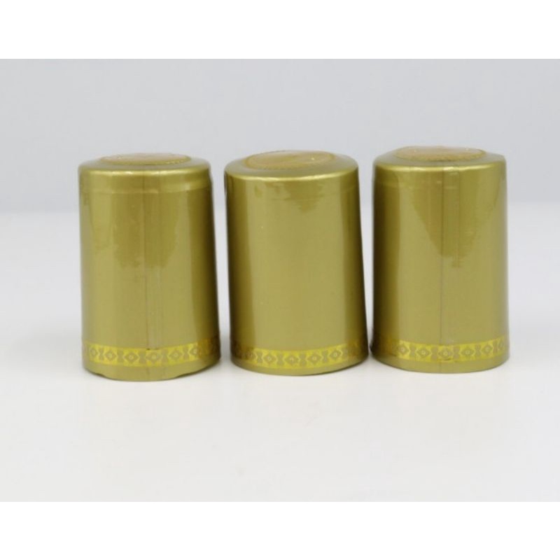 Tutup Botol Wine Plastik Shrink Segel Tutup Botol Gold