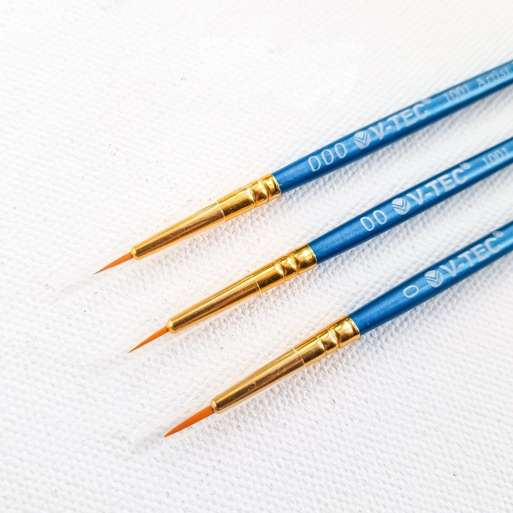 

Kuas Lukis Brush Artist V-Tec #1001 / Koas Melukis Vtec Ukuran No 0 , 00 dan 000 Kuas Round Satuan – SHSNP