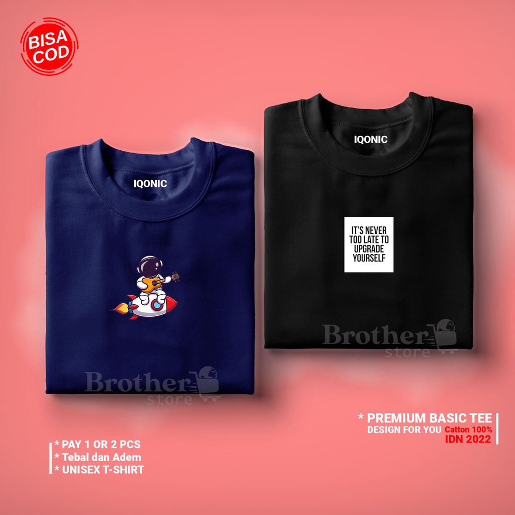 ( PROMO COD ) BROTHER STORE / Kaos Distro Pria / Kaos Distro100% Catoon Combed 24s / Articel Naver Late