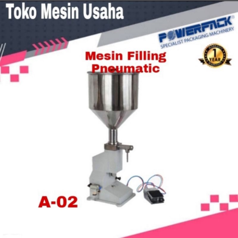 MESIN PENGISI CAIRAN PASTA A-02 POWERPACK / MESIN FILLING PNEUMATIC