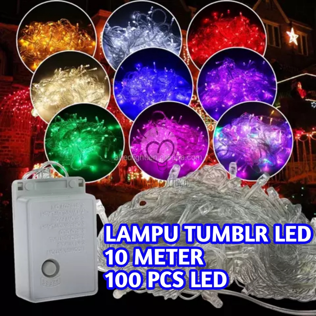 Lampu Natal Tumblr light LED 100LED 10 METER