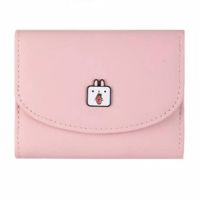 Miniso Dompet Kecil Wanita / Dompet Lipat Pendek Lucu / Mini Wallet Simple Hewan Karakter