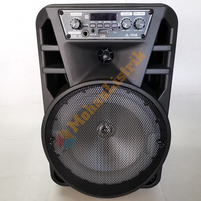 Speaker Bluetooth Karaoke 8inch Jinlong JL1938 Free Mic Wireless