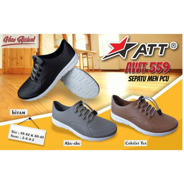 Sepatu Pria S-39-43 Sepatu Karet ATT AWT559