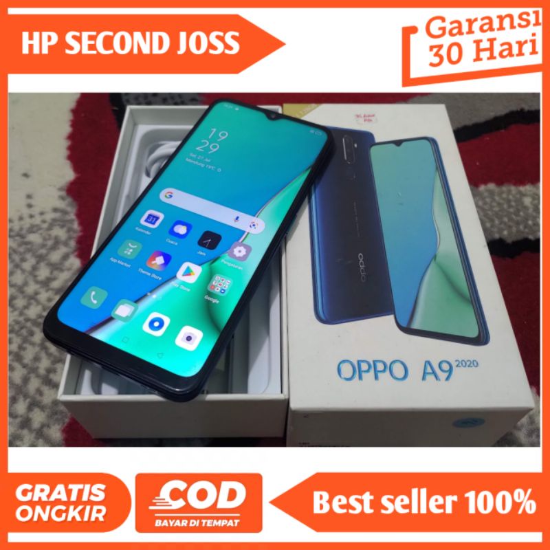 Oppo A9 2020 Ram 8/128 GB Second bergaransi