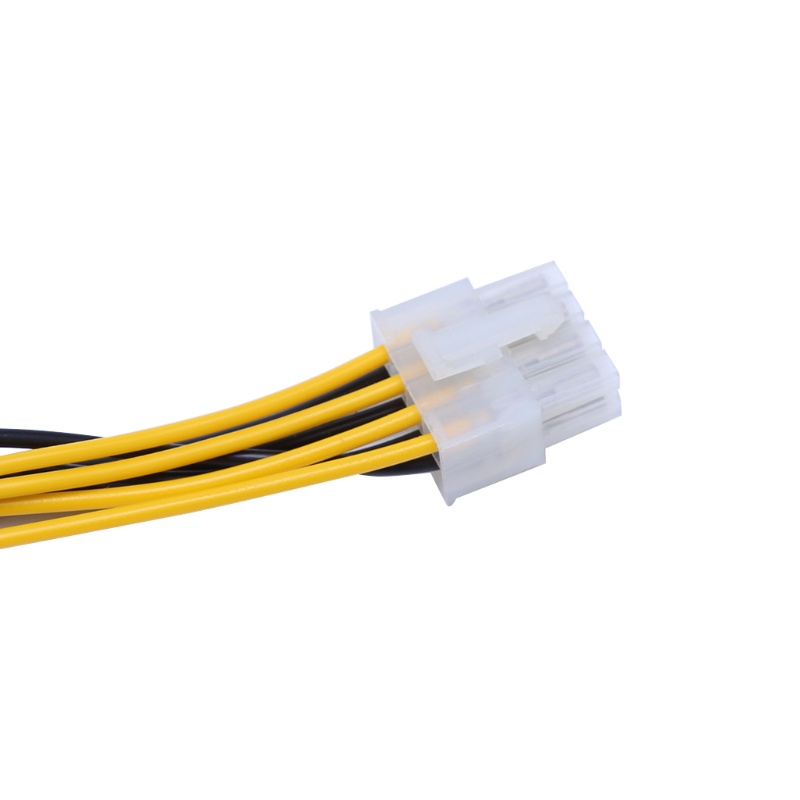 Kabel Adapter Konverter Power Supply Atx 4-pin Male Ke 8-pin Female Untuk Cpu