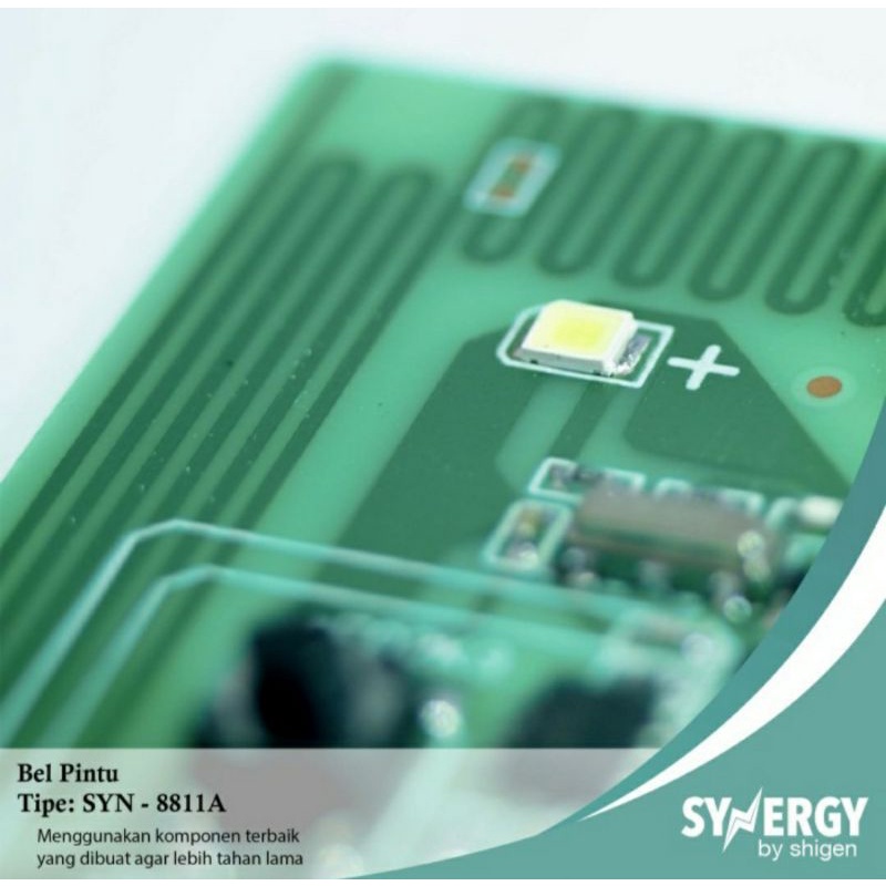 Synergy Bell Remote AC listrik 1 tombol. Bel Rumah wireless SYN 8811A AC