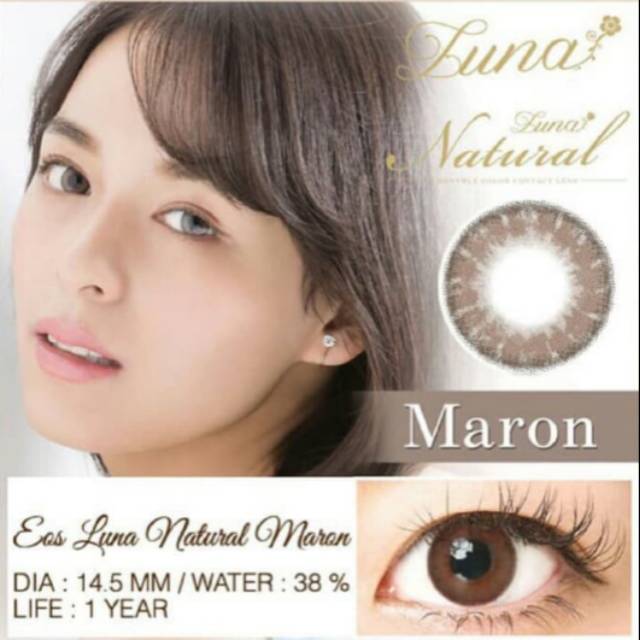 Softlens eos luna natural maron